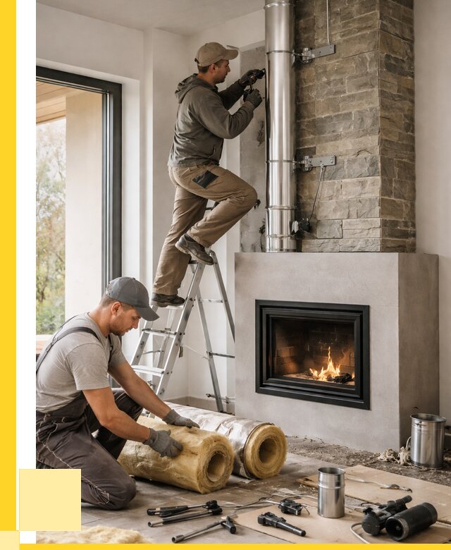 Монтаж дымоходов для каминов в Лангепасе от 15150 р. ЭриданЛнг