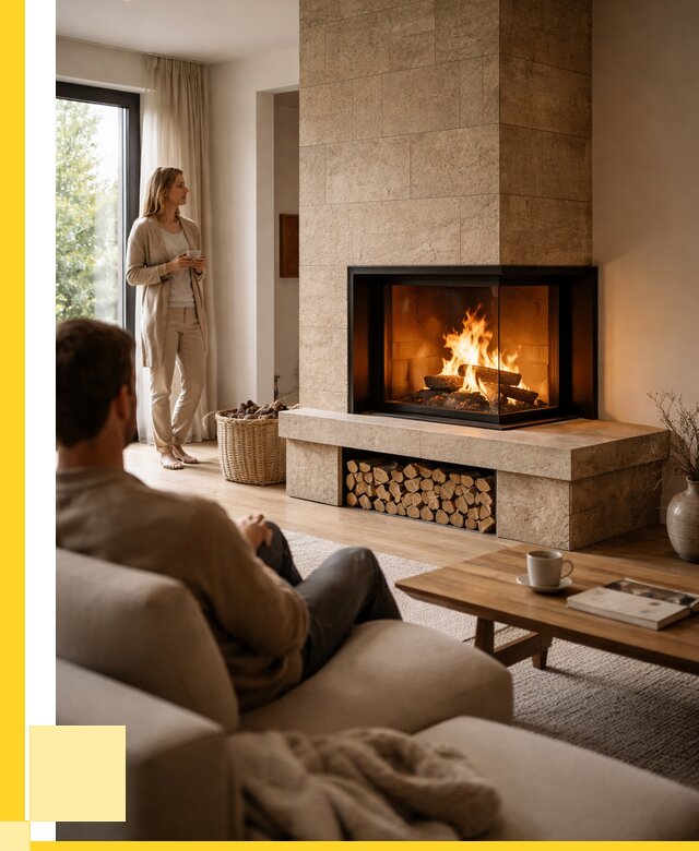 Угловые камины из кирпича установка в Лангепасе от 151500 р. ЭриданЛнг