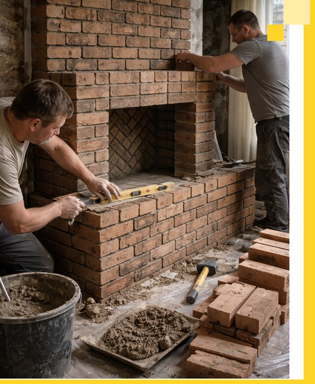 Изготовление и установка кирпичных каминов в Лангепасе