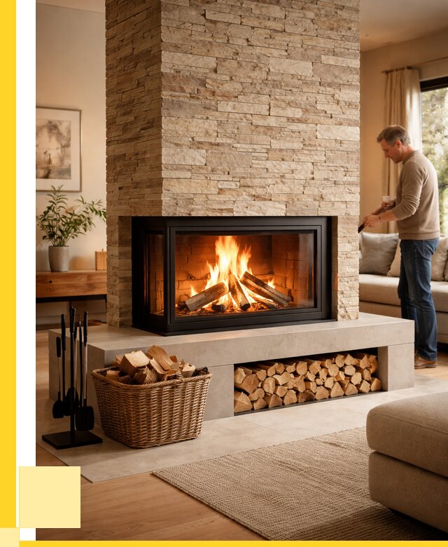 Дровяной камин под ключ в Лангепасе от 202000 р. | ЭриданЛнг