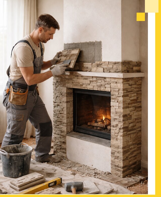 Изготовление и монтаж каминов для дома под ключ в Лангепасе