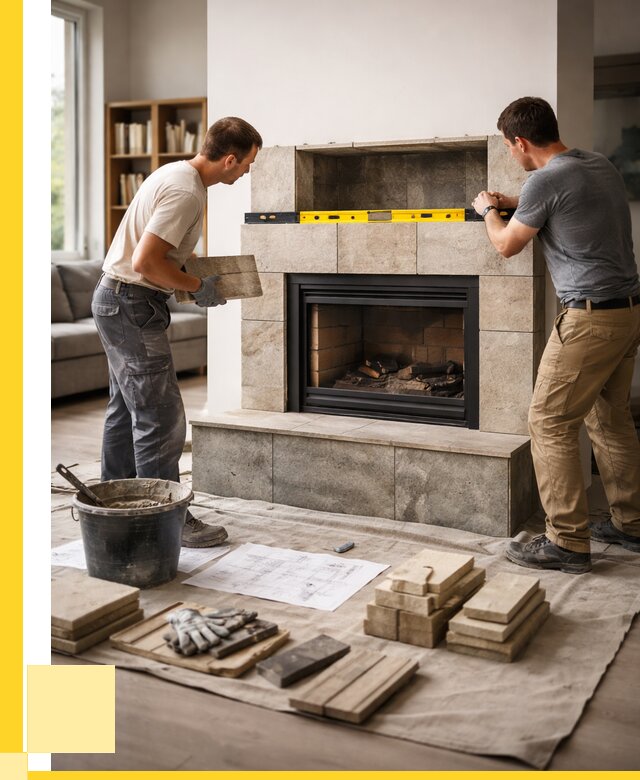 Монтаж каминов и установка в Лангепасе от 45450 р. | ЭриданЛнг