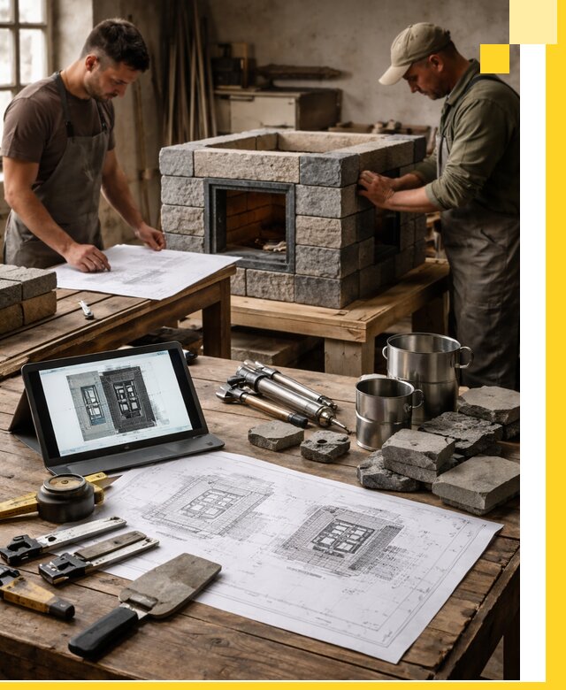 Разработка проектов печей с согласованием и монтажом в Лангепасе