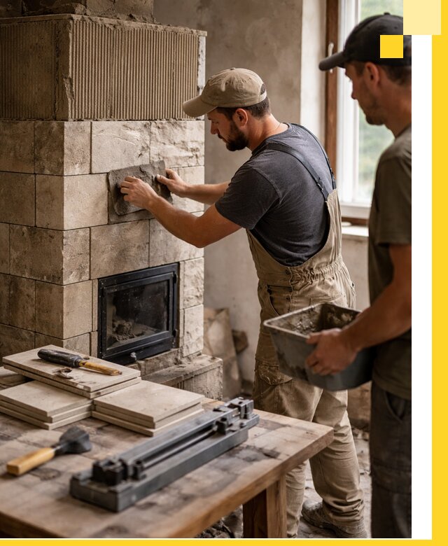 Профессиональная облицовка печей в Лангепасе: керамика и камень