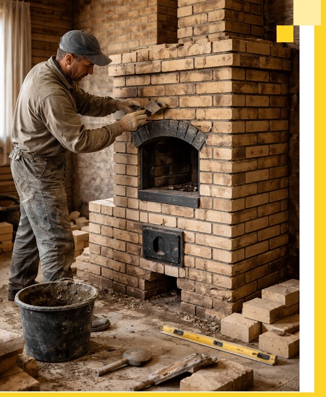 Кирпичные печи под ключ в Лангепасе: проектирование и кладка