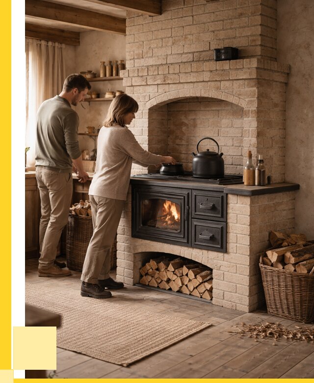 Печи с плитой в Лангепасе от 45450 р. | ЭриданЛнг — кирпичная печь