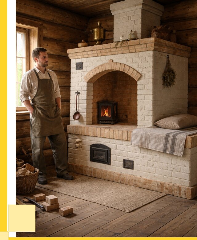 Русские печи с лежанкой под ключ в Лангепасе от 151500 р. ЭриданЛнг