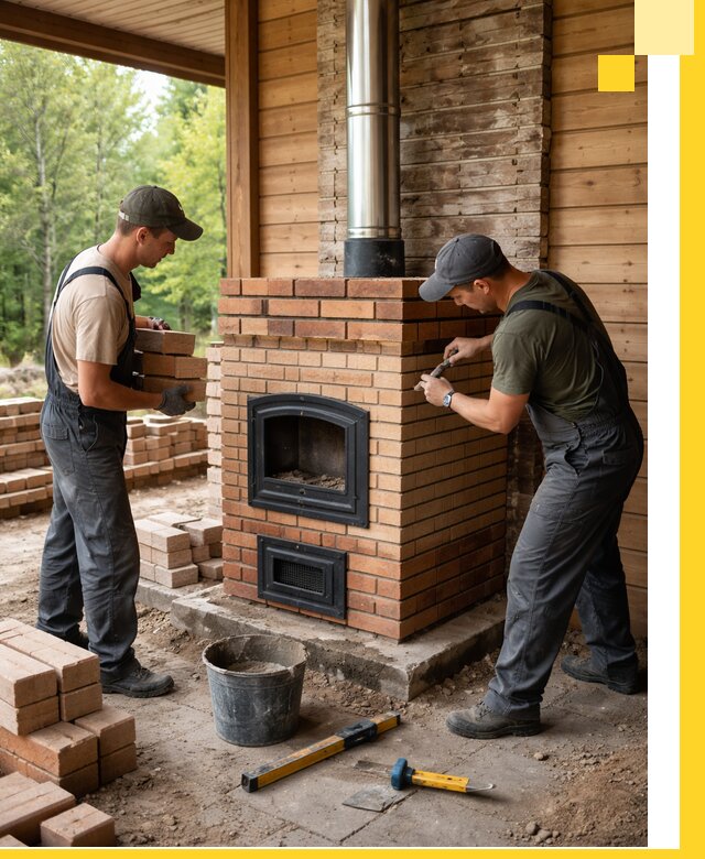 Производство и установка дачных печей под ключ в Лангепасе