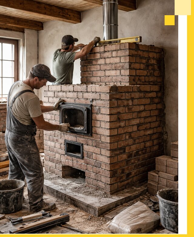 Печи для загородного дома под ключ в Лангепасе — монтаж и сервис