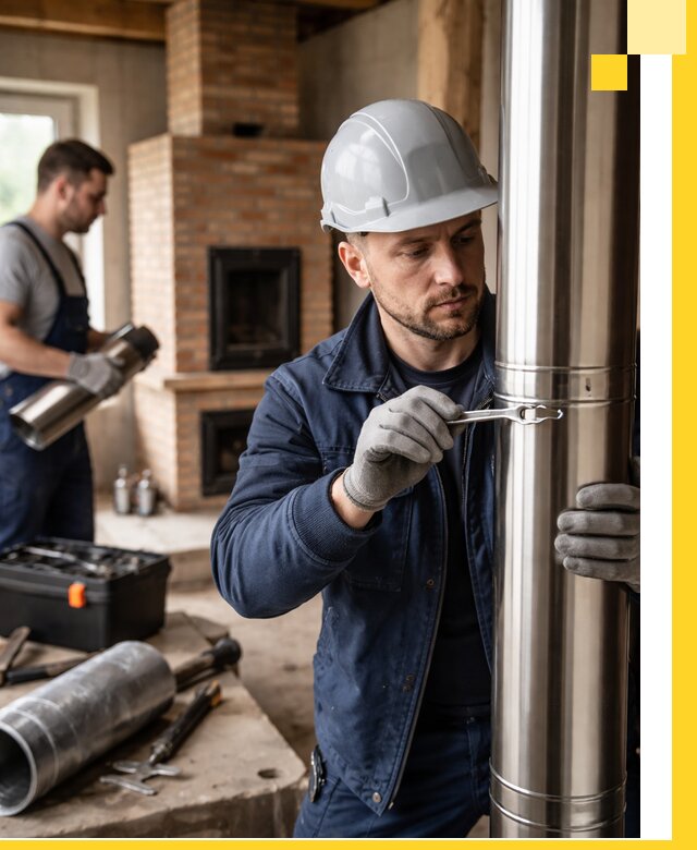 Профессиональный монтаж дымоходов для печей в Лангепасе