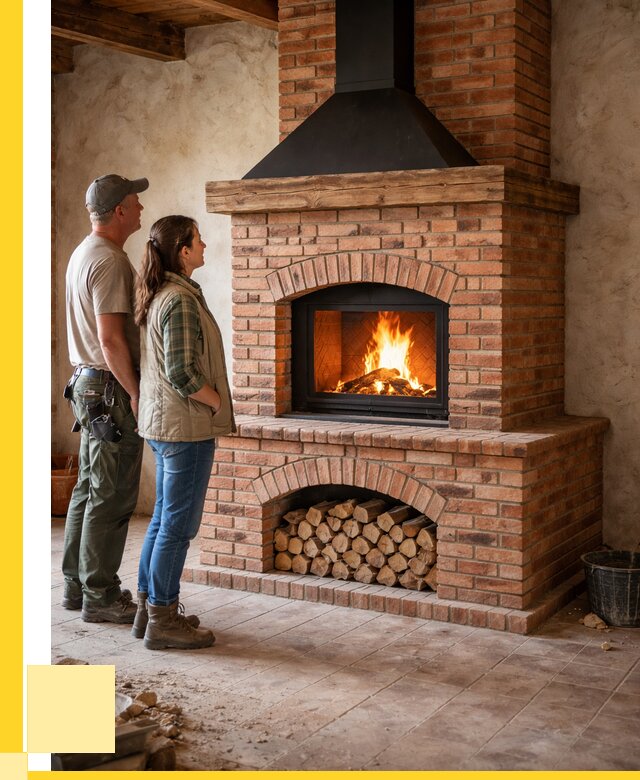 Печи камины из кирпича в Лангепасе от 121200 р. | ЭриданЛнг