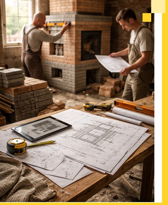 Проекты печей и каминов с индивидуальным дизайном в Лангепасе