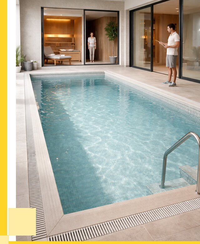 Отделка бассейна пленкой ПВХ в Лангепасе от 3535 р. - ЭриданЛнг