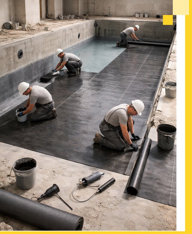 Профессиональная гидроизоляция бассейнов и чаш в Лангепасе под ключ