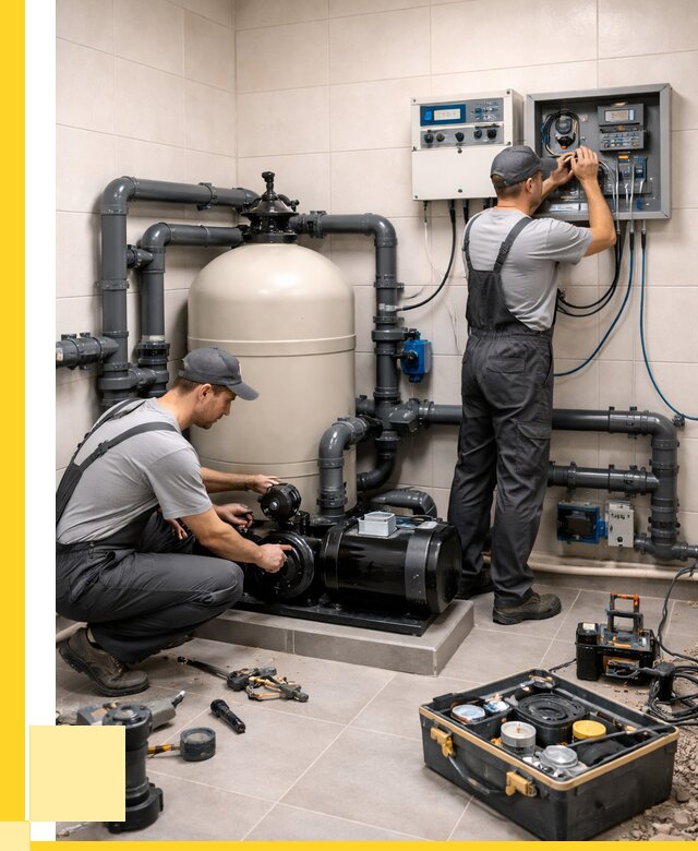 Монтаж оборудования для бассейнов в Лангепасе от 40400 р. | ЭриданЛнг