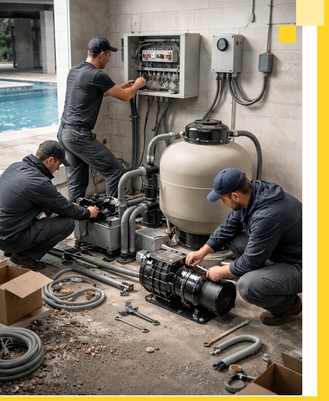 Профессиональный монтаж оборудования для бассейнов в Лангепасе