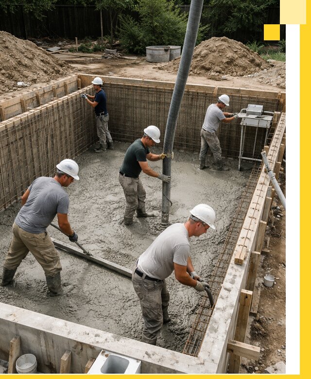 Строительство бетонных бассейнов под ключ в Лангепасе