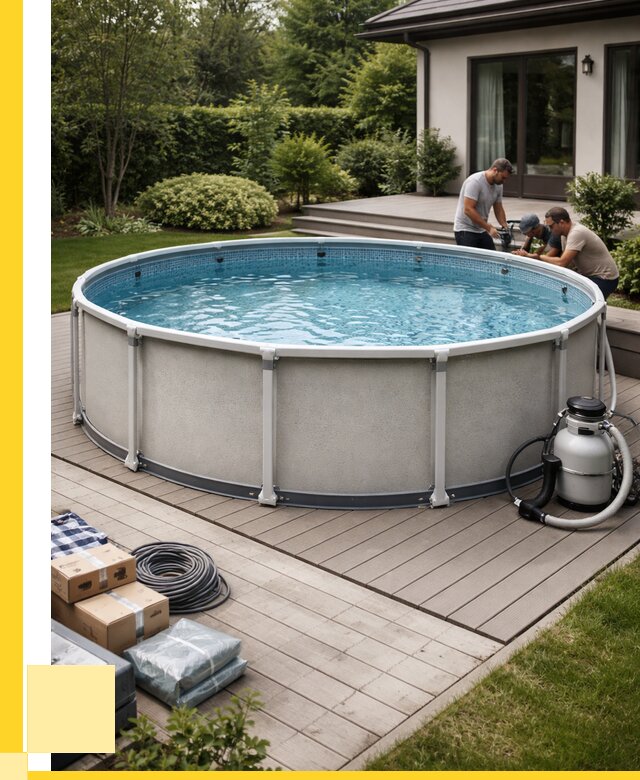 Купить каркасные бассейны в Лангепасе от 45450 р. | ЭриданЛнг