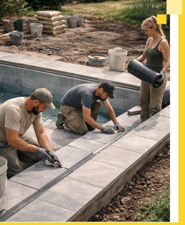 Строительство и монтаж уличных бассейнов под ключ в Лангепасе