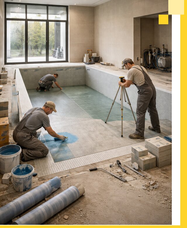 Проект и строительство закрытых бассейнов в Лангепасе под ключ