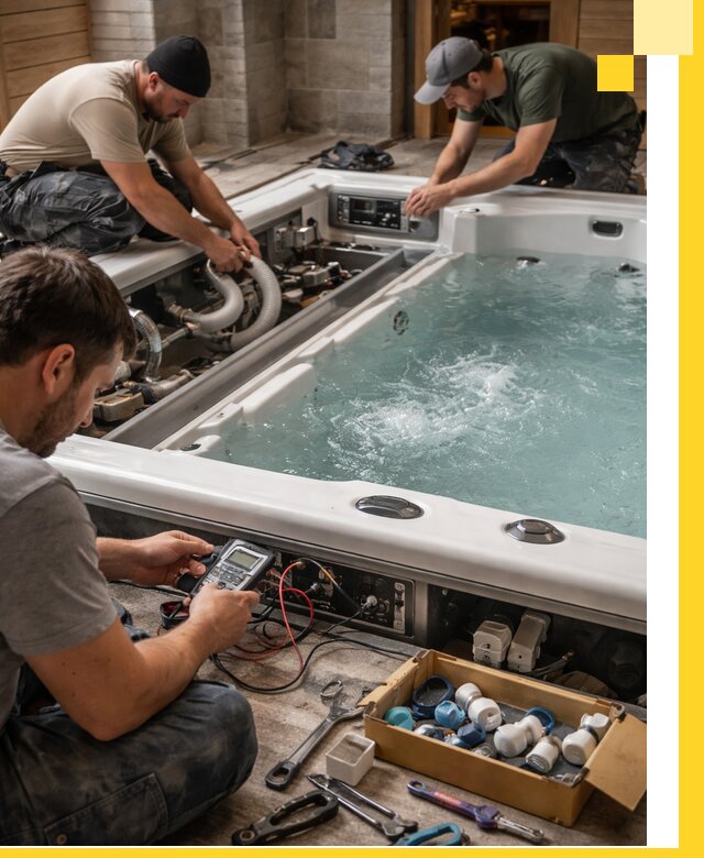 Гидромассажные бассейны под ключ в Лангепасе, дизайн и монтаж