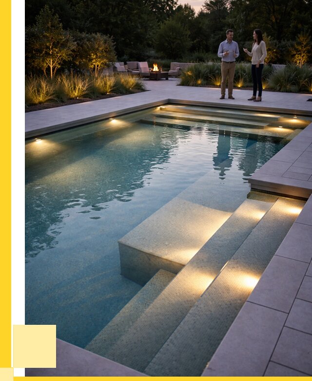 Освещение бассейнов в Лангепасе под ключ от 25250 р. | ЭриданЛнг