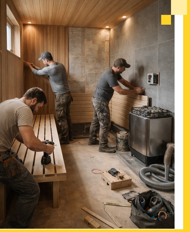 Сауны под ключ в Лангепасе, проектирование, строительство, отделка