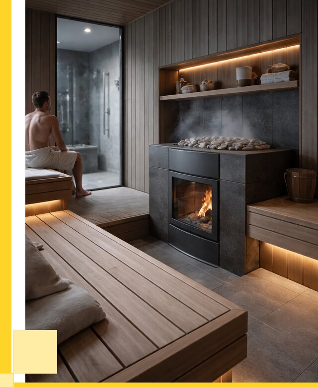 Проект сауны в частном доме в Лангепасе от 35350 р. | ЭриданЛнг