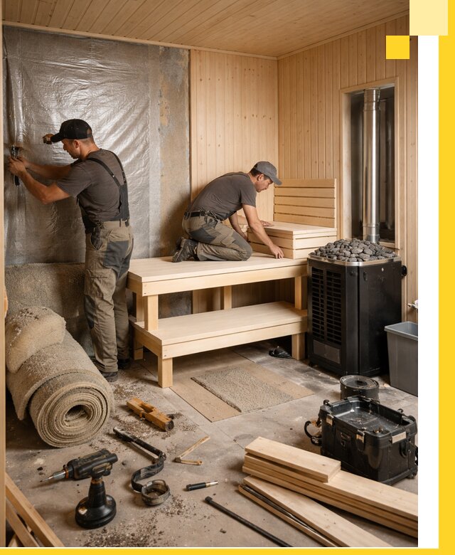 Проекты саун под ключ в Лангепасе дизайн и строительство