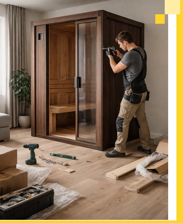 Установка и производство мини саун под ключ в Лангепасе