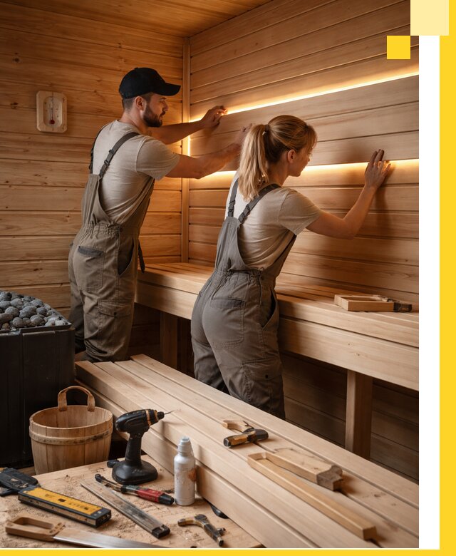 Дизайн саун и бань под ключ с индивидуальным проектом в Лангепасе