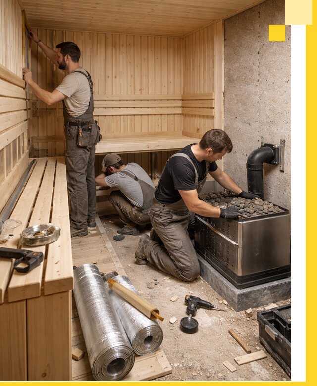 Индивидуальные сауны на заказ в Лангепасе под ключ, проект и монтаж