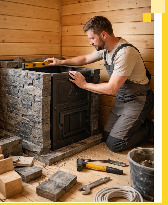 Производство и установка печей для саун под ключ в Лангепасе