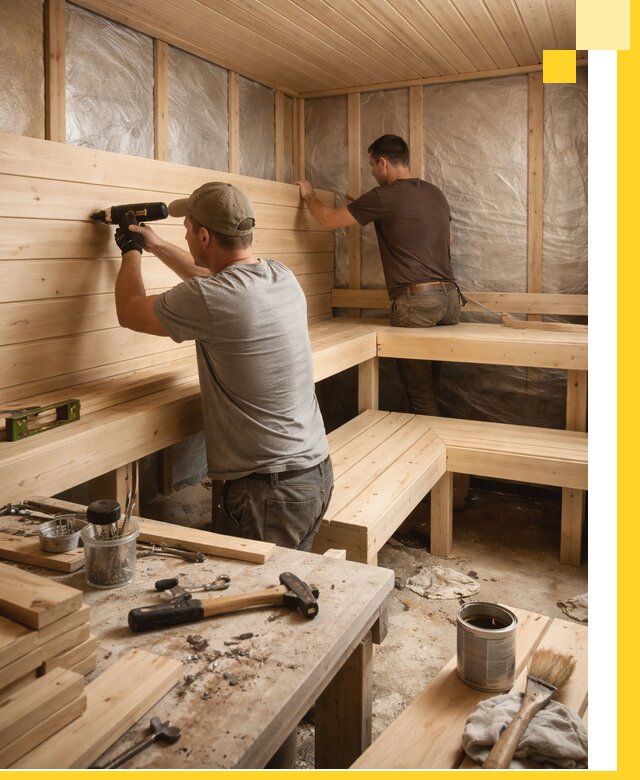 Профессиональная отделка бань и саун под ключ в Лангепасе