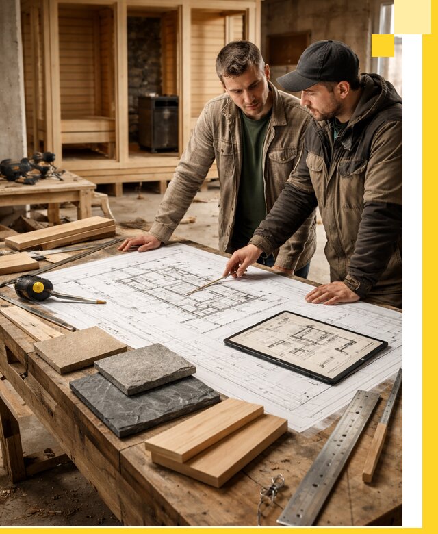 Проекты бань под ключ и планы строительства в Лангепасе