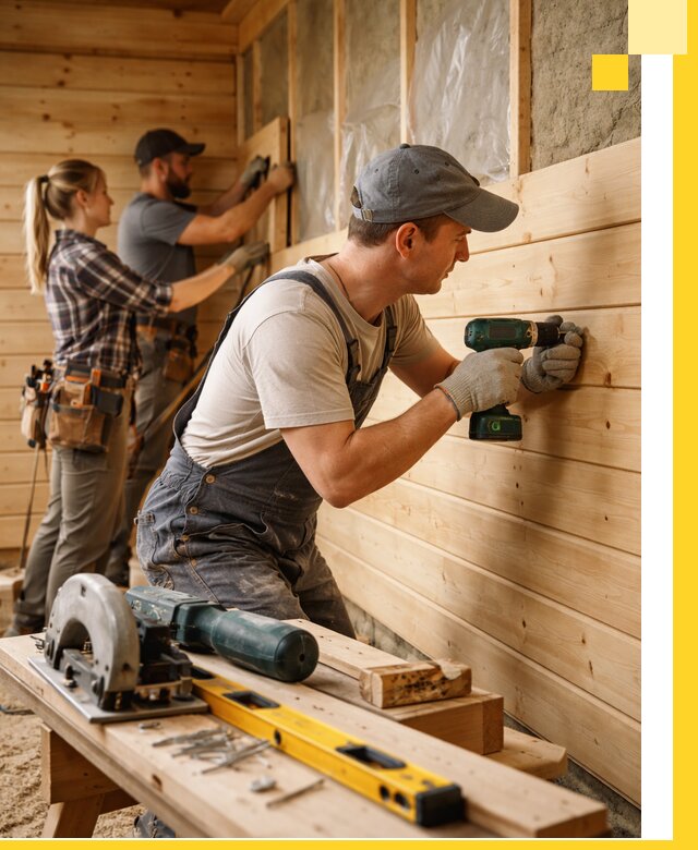 Обшивка бань под ключ в Лангепасе: отделка стен и потолков