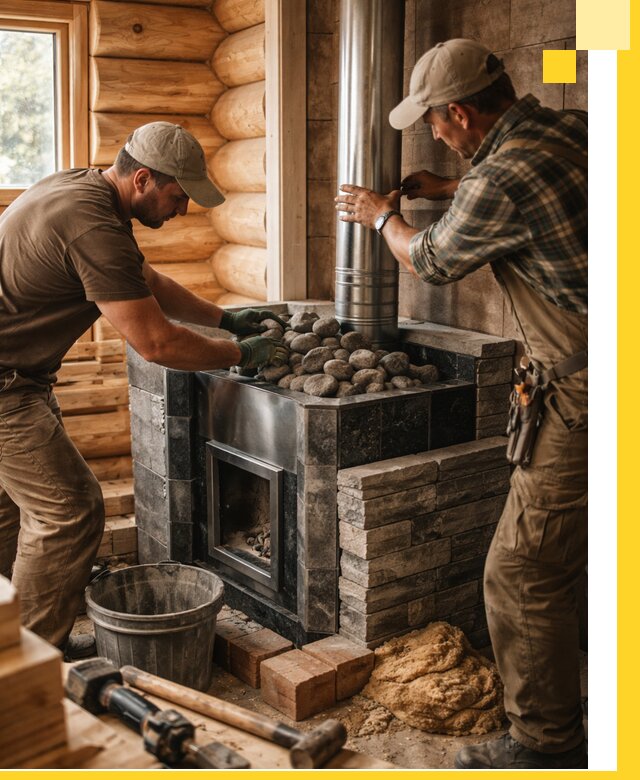 Строительство и отделка русских бань под ключ в Лангепасе