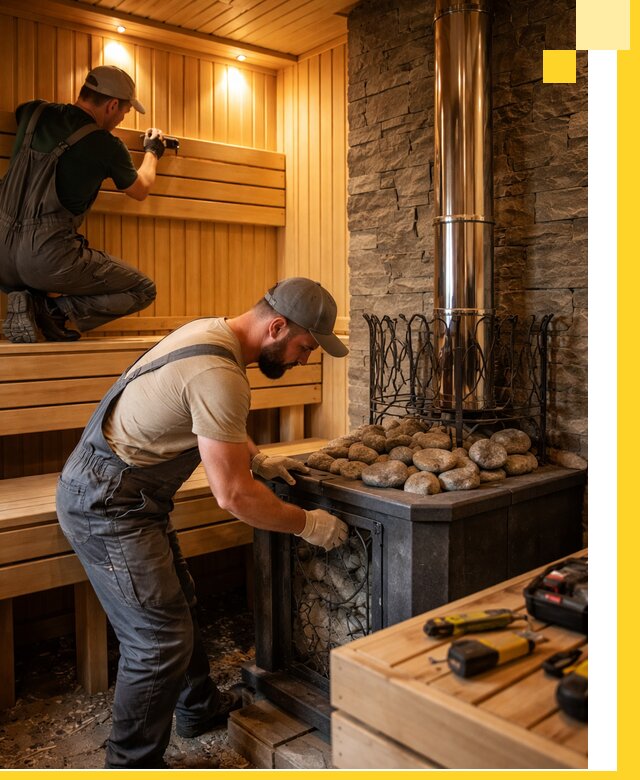 Комплексный дизайн бань, саун и зон отдыха в Лангепасе