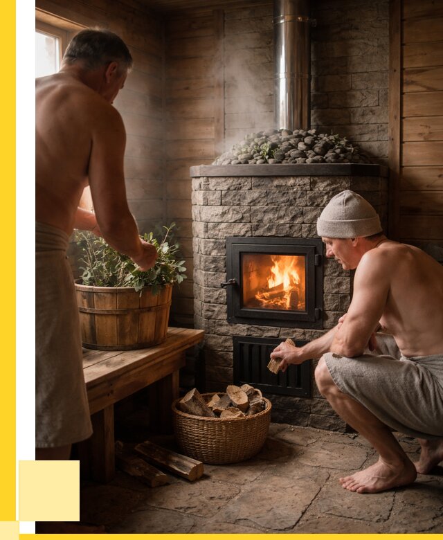 Банные печи под ключ в Лангепасе от 45450 р. | ЭриданЛнг кирпичная