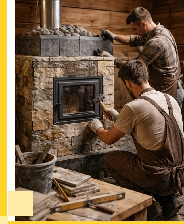 Облицовка банной печи в Лангепасе от 15150 р. | ЭриданЛнг