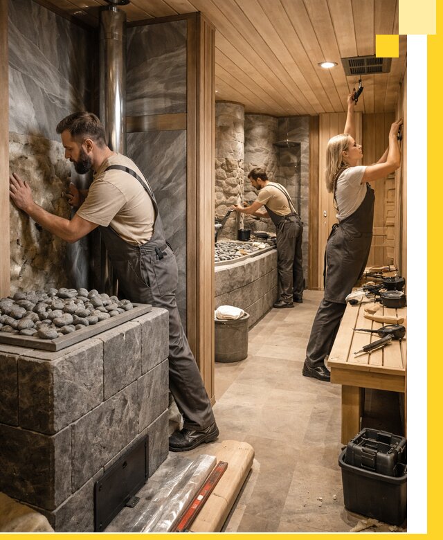 Строительство бань и SPA процедур в Лангепасе под ключ и отделкой