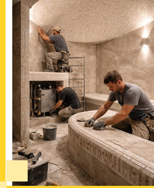 Монтаж хамамов под ключ в Лангепасе от 252500 р. ЭриданЛнг