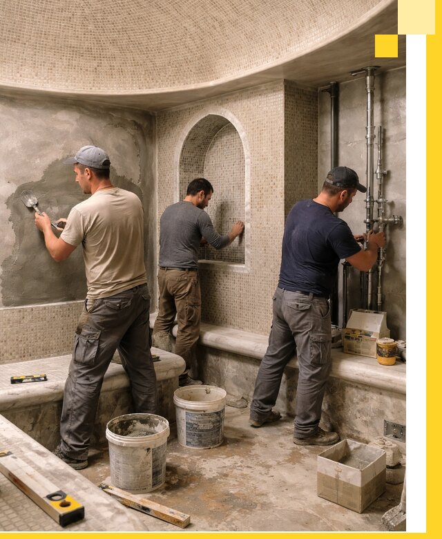 Профессиональный монтаж хамамов под ключ в Лангепасе с гарантией