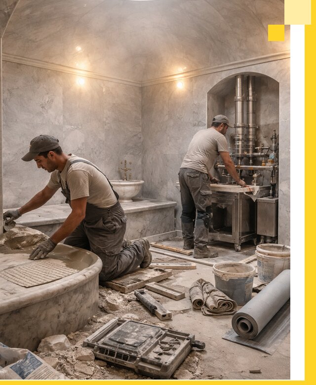 Строительство турецких бань хаммам под ключ в Лангепасе