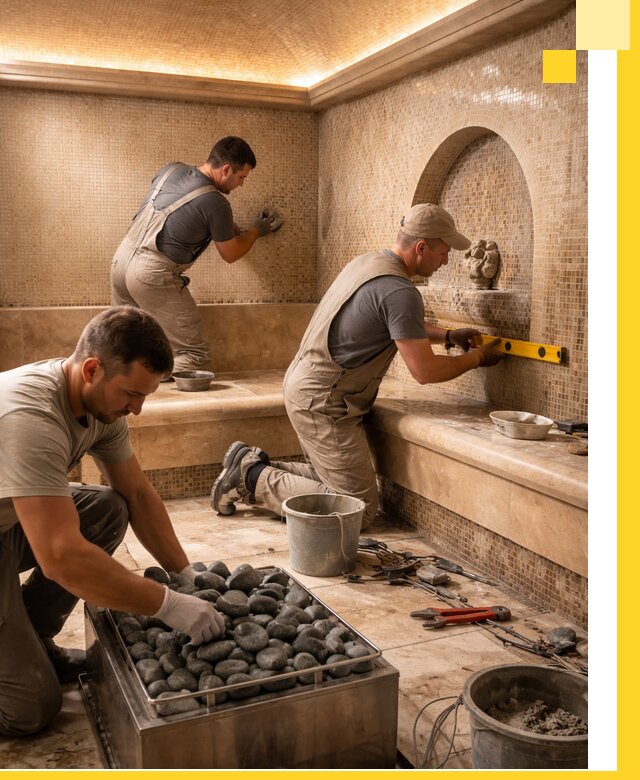 Проектирование и строительство хамама и сауны в Лангепасе