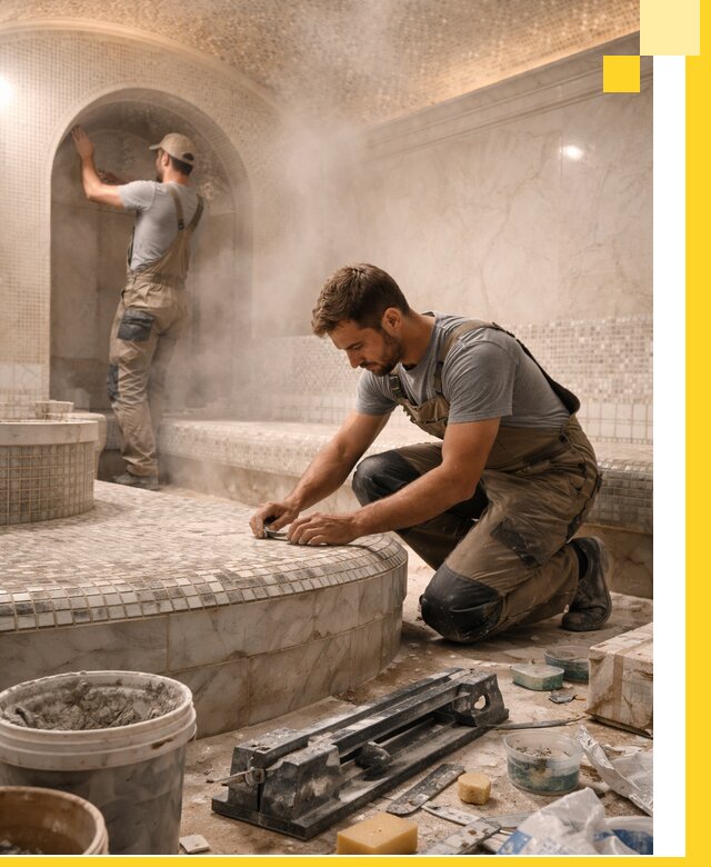 Профессиональный дизайн хамама и SPA под ключ в Лангепасе