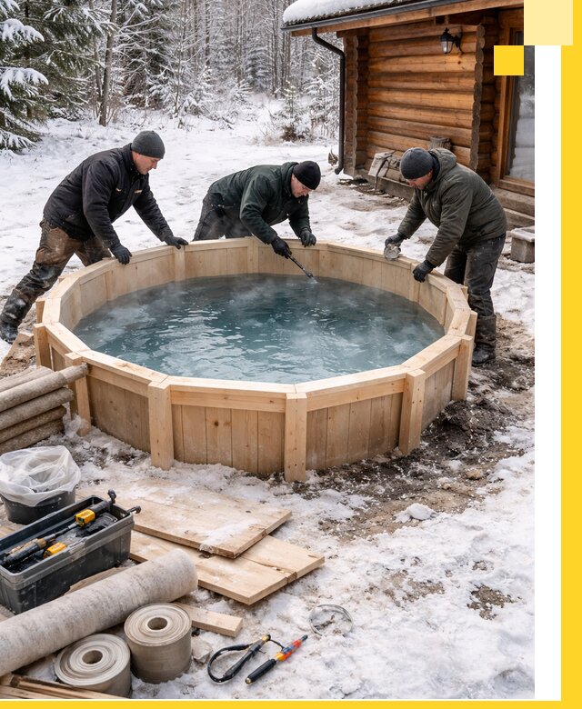 Изготовление и установка ледяных купелей под ключ в Лангепасе