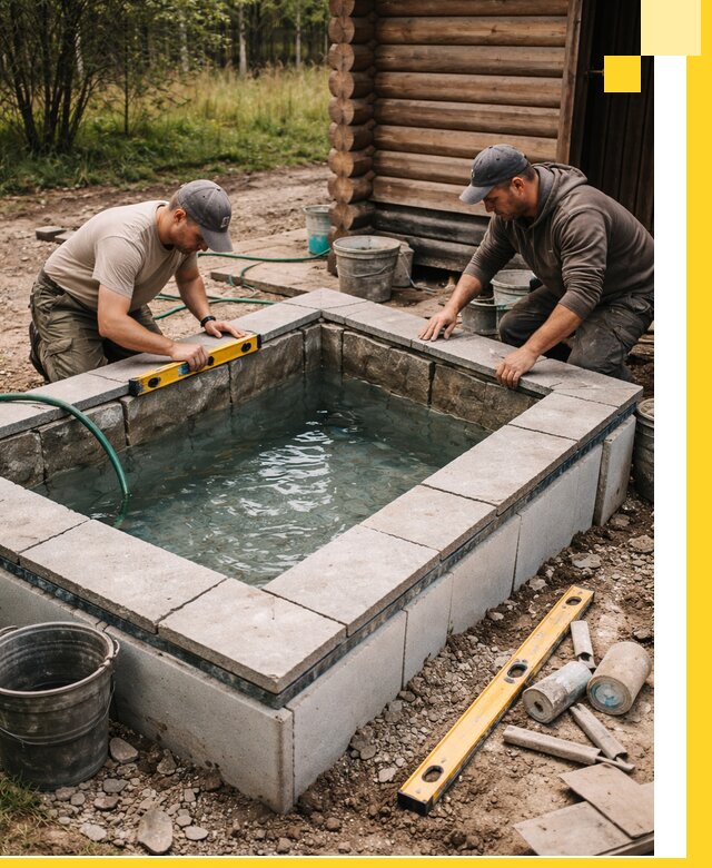 Изготовление и установка холодных купелей под ключ в Лангепасе